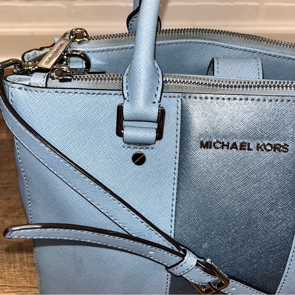 Michael Kors Sutton Powder Blue Satchel - Picture 6 of 16